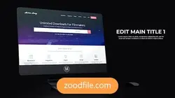 پروژه آماده افترافکت معرفی سایت ماکت