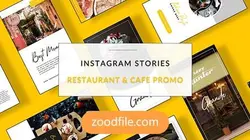 پروژه آماده افترافکت استوری اینستاگرام غذایی