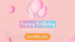 پروژه آماده افترافکت استوری اینستاگرام تولدی