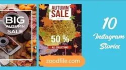 پروژه آماده پریمیر استوری اینستاگرام پاییزه