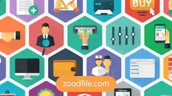 پروژه آماده افترافکت موشن‌ گرافیک آیکون