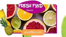 پروژه آماده پریمیر تیزر تبلیغاتی غذای سالم