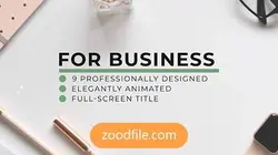 پروژه آماده افترافکت تایتل بیزینس