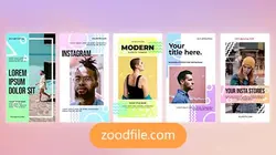 پروژه آماده افترافکت استوری اینستاگرام گرادینت