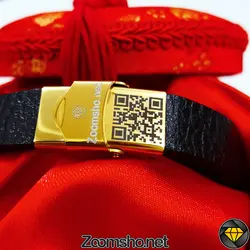 دستبند چرم نماد ماه مهر (ترازو)