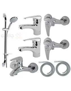 ست هشت تکه کسری مدل کارون کروم