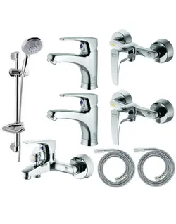 ست هشت تکه درخشان مدل لایت کروم