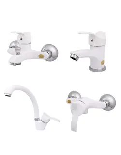 ست چهار تکه شیرآلات شادان مدل زمرد سفید