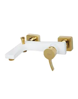 شیر دوش کسری مدل فیروزه (فیورنزو) سفید طلایی