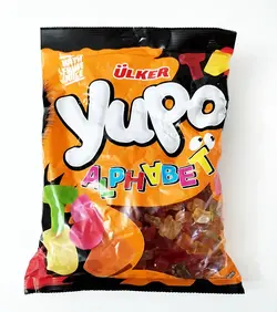 پاستیل  یوپو  طرح الفبا (  alphabet ) - 1000 گرم