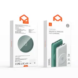 پاور بانک مگ سیف 20000 میلی آمپر وایرلس مک دودو مدل MC-8641