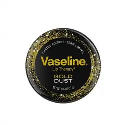 بالم لب فوق قوی طلا لیپ تراپی وازلین Vaseline مدل Gold Dust اورجینال کانادا وزن 20 گرم