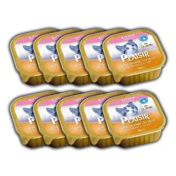 کنسرو بچه گربه حاوی مرغ و شیر برند پلایزر 100 گرمی - پرشین پت شاپ