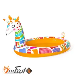 استخر بادی کودک آبپاش دار رنگی زرافه