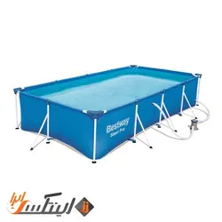 استخر پیش ساخته فریمی 211*400 بست وی با پمپ تصفیه