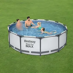 استخر پیش ساخته فریمی 100*366 بست وی دارای پمپ تصفیه