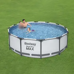 استخر پیش ساخته فریمی 100*366 بست وی دارای پمپ تصفیه