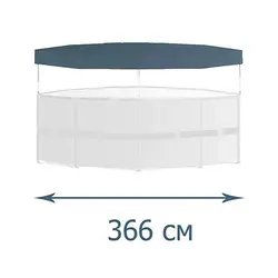 درپوش استخر فریمی قطر 366 اینتکس