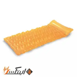 تشک بادی روی آب شفاف بالش دار نارنجی