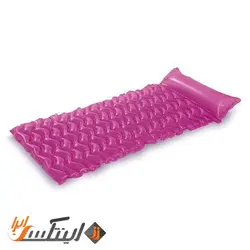 تشک بادی روی آب شفاف بالش دار صورتی
