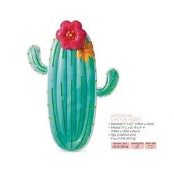 تشک بادی روی آب طرح کاکتوس گلدار