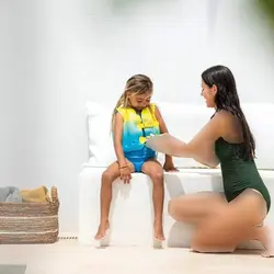 جلیقه شنا بادی 3 تا 5 سال زرد آبی اینتکس