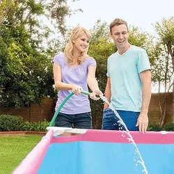 استخر برزنتی پیش ساخته صورتی 150*220 اینتکس