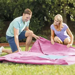 استخر برزنتی پیش ساخته صورتی 150*220 اینتکس