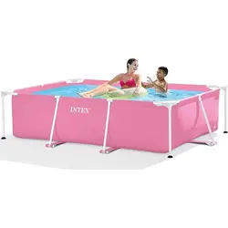 استخر برزنتی پیش ساخته صورتی 150*220 اینتکس