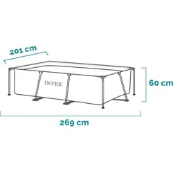 استخر برزنتی پیش ساخته صورتی 150*220 اینتکس