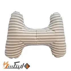 بالش بادی گردنی دو طرفه طوسی