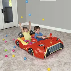 استخر توپ بادی کودک مدل ماشین مسابقه