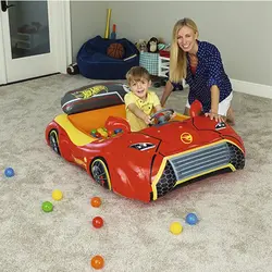 استخر توپ بادی کودک مدل ماشین مسابقه