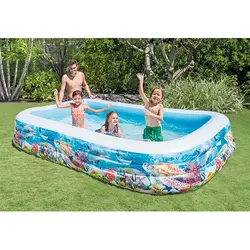 استخر بادی خانوادگی مدل آکواریومی intex 58485