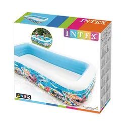استخر بادی خانوادگی مدل آکواریومی intex 58485