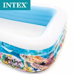 استخر بادی خانوادگی مدل آکواریومی intex 58485