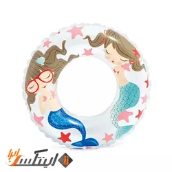 حلقه شنا بادی کودک پری دریایی Intex 59242