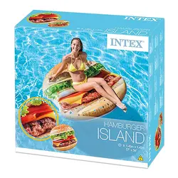 تشک بادی روی آب طرح همبرگر Intex 58780