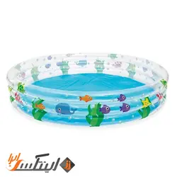 استخر بادی سه لایه با طرح مواج آبی Bestway 51005