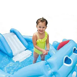 استخر بادی سرسره دار اسب آبی intex 57150
