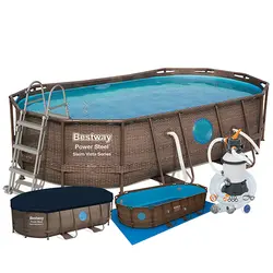 استخر پیش ساخته بست وی طرح چوب Bestway 56946