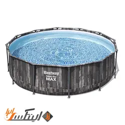 استخر پیش ساخته گرد بست وی طرح چوب