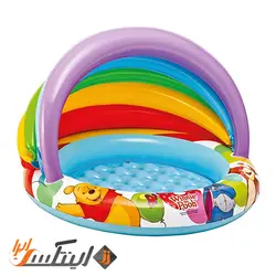 استخر بادی کودک رنگین کمان سایبان دار
