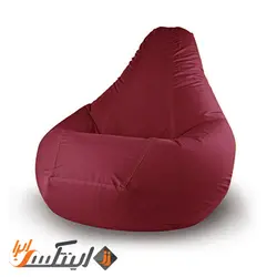 مبل شنی پشتی بلند با رویه چرم