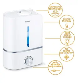 دستگاه بخور و رطوبت ساز سرد بیورر مدل LB 45 با گارانتی 2 ساله آرمین درمان