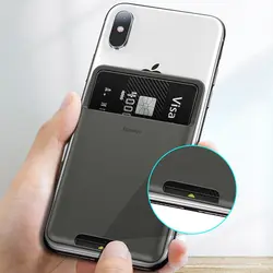 جا کارتی مناسب برای پشت گوشی بیسوس Baseus back stick silicone card bag ACKD-A0G