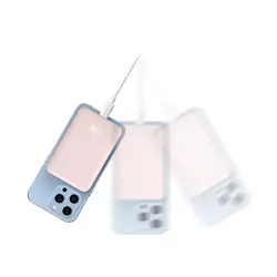 پاوربانک 20 وات مگسیف دار 10000mAh بیسوس Baseus Magnetic Mini Powerbank PPCX070002 with MagSafe 20W 10000mAh