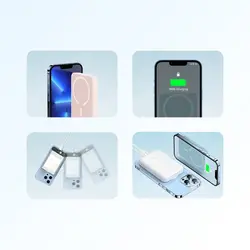 پاوربانک 20 وات مگسیف دار 10000mAh بیسوس Baseus Magnetic Mini Powerbank PPCX070002 with MagSafe 20W 10000mAh