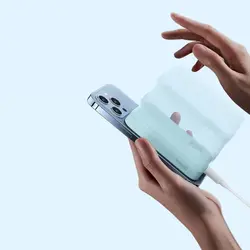 پاوربانک 20 وات مگسیف دار 10000mAh بیسوس Baseus Magnetic Mini Powerbank PPCX070002 with MagSafe 20W 10000mAh