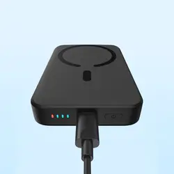 پاوربانک 20 وات مگسیف دار 10000mAh بیسوس Baseus Magnetic Mini Powerbank PPCX070002 with MagSafe 20W 10000mAh